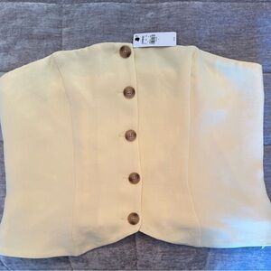 Express Cream Button-Up Women's Top